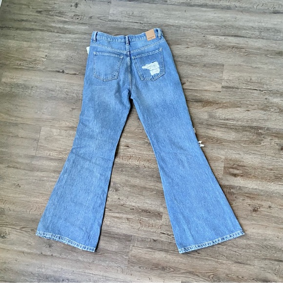 Free People New dawn flare jeans in Victoria blue NWT - Picture 8 of 14